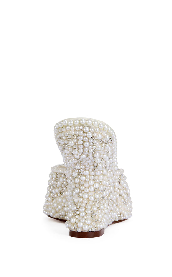 AARALYN-IVORY PEARL WEDGE SANDAL