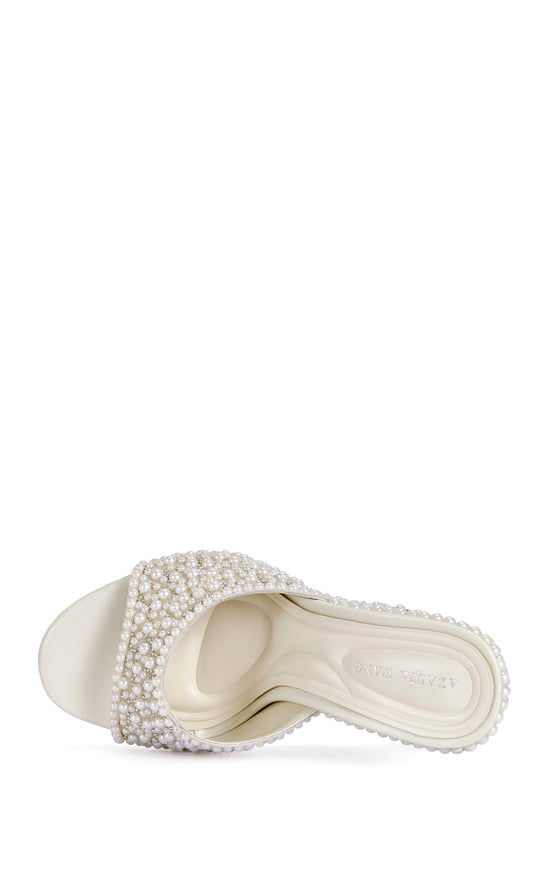 AARALYN-IVORY PEARL WEDGE SANDAL