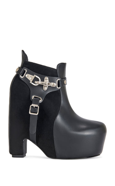 ABYSS-BLACK BLOCK BOOTIE | AZALEA WANG