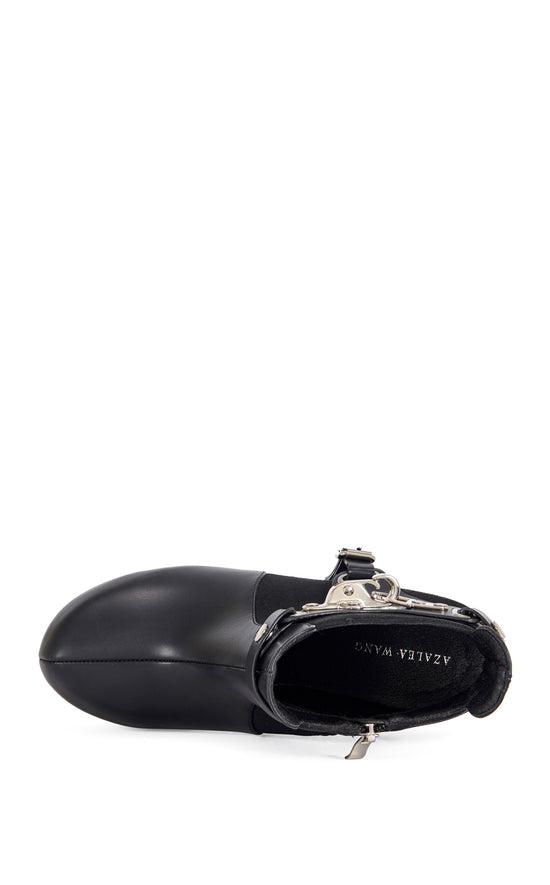 ABYSS-BLACK BLOCK BOOTIE | AZALEA WANG