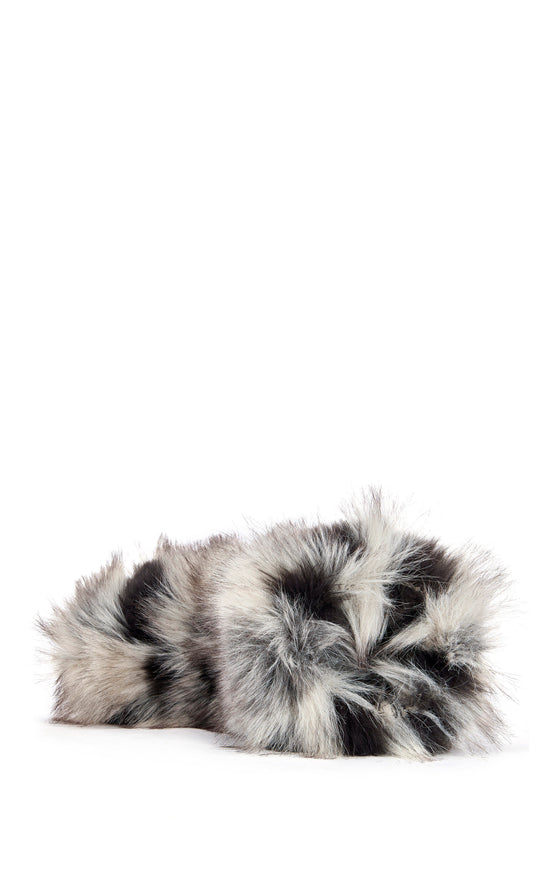 ALIXIA-GREYMULTI FAUX FUR FLAT BOOTIE