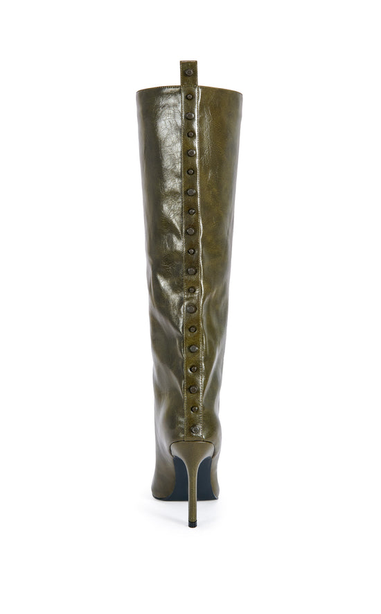 ALLURING-OLIVE STILETTO BOOT