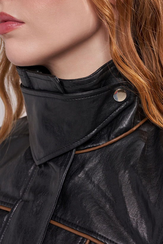 アパタイト ALLY-BLACK MOTO OUTERWEAR | AZALEA WANG