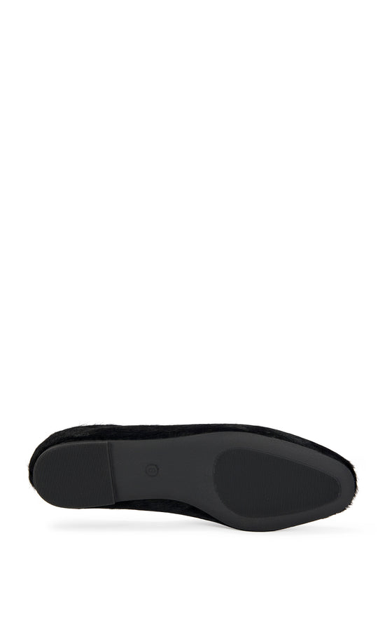 AMARIS-BLACK GENUINE LEATHER FLAT