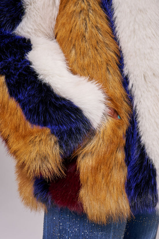 AMBRIA-MULTI FAUX FUR JACKET