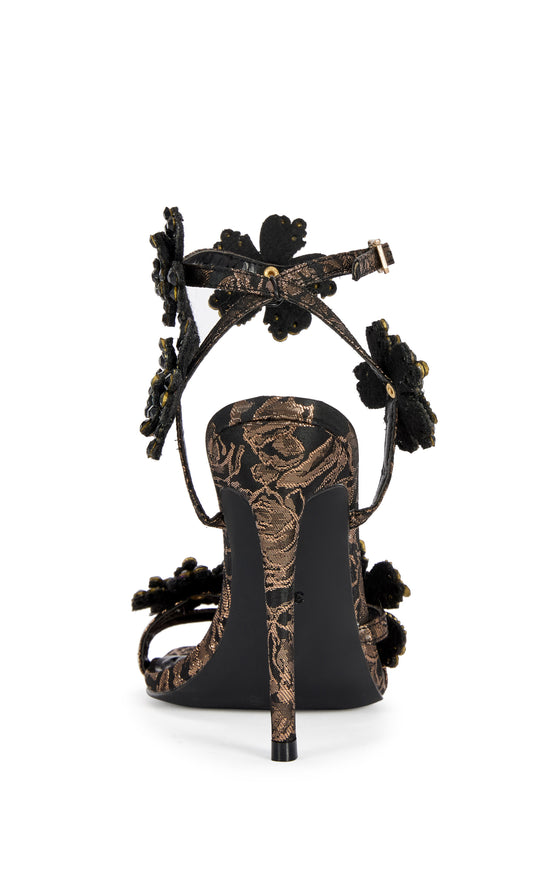 ANASTASIA-BRONZE EMBELLISHED STILETTO SANDAL