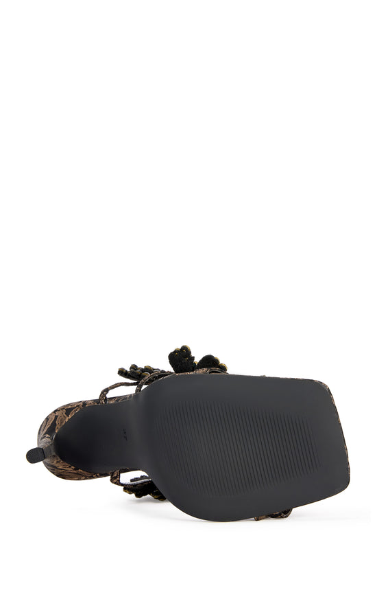 ANASTASIA-BRONZE EMBELLISHED STILETTO SANDAL