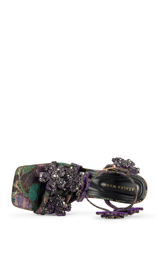 ANASTASIA-PURPLEMULTI EMBELLISHED STILETTO SANDAL