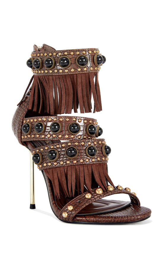 ANTOINE-CHOCOLATE STILETTO SANDAL