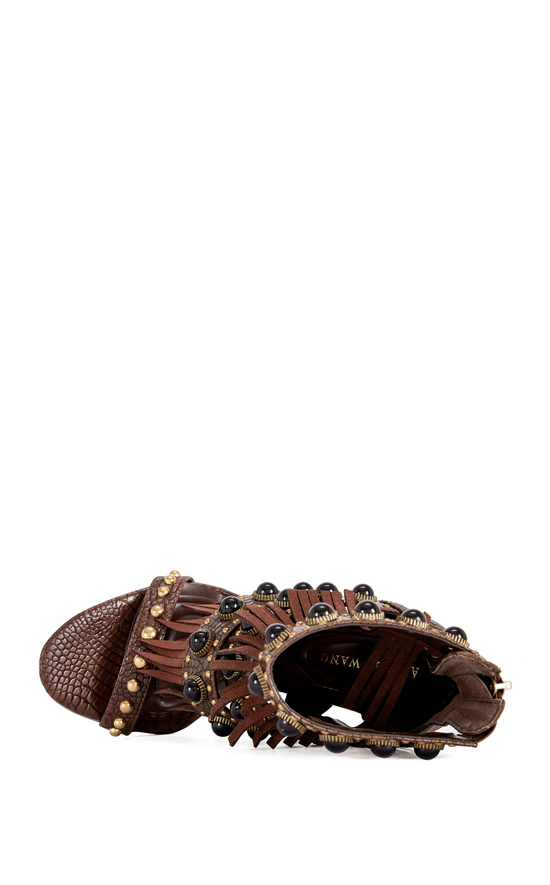 ANTOINE-CHOCOLATE STILETTO SANDAL