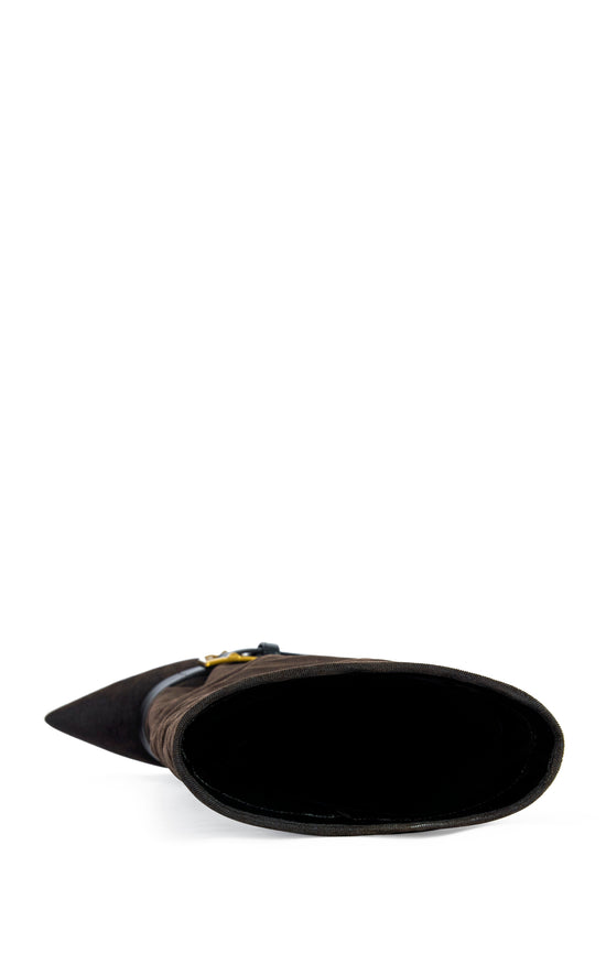 ANTONINA-BROWN WEDGE BOOT