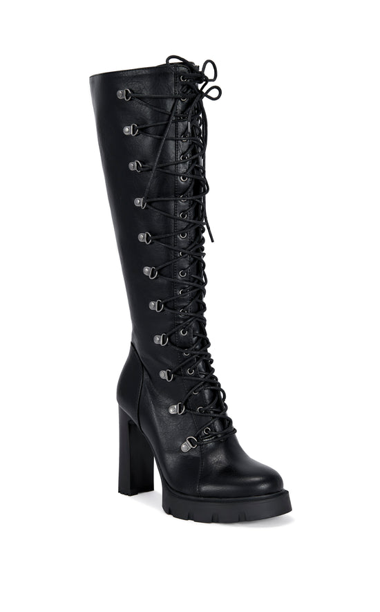 AURIGA-BLACK COMBAT BLOCK BOOT