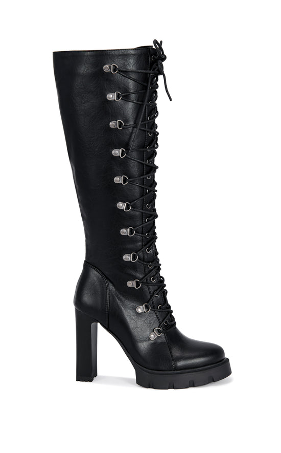 AURIGA-BLACK COMBAT BLOCK BOOT