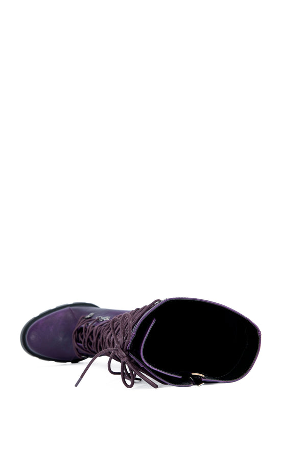 AURIGA-PLUM COMBAT BLOCK BOOT
