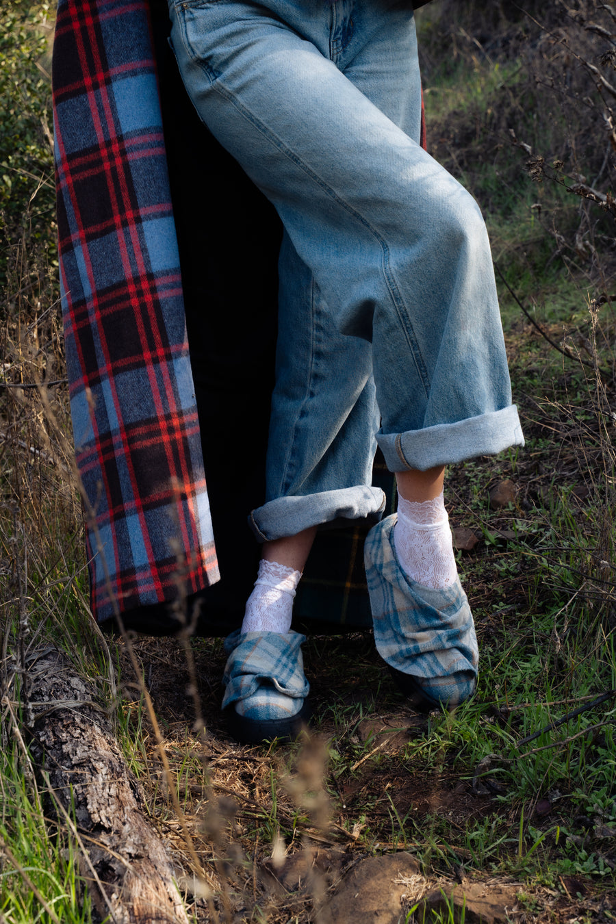 SEMYON-BLUEMULTI PLAID LOAFER