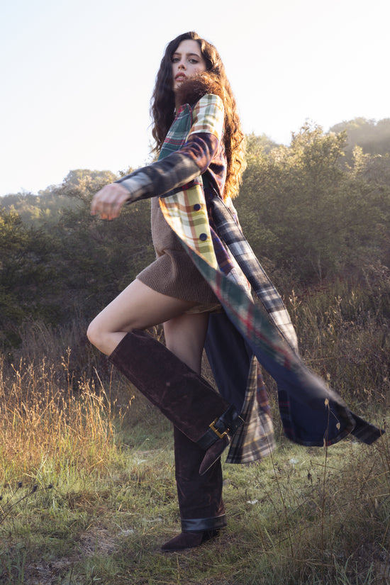 ANTONINA-BROWN WEDGE BOOT