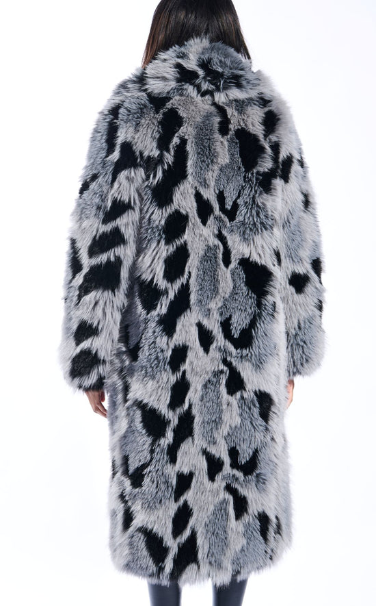 ADRIA-GREYMULTI FAUX FUR COAT
