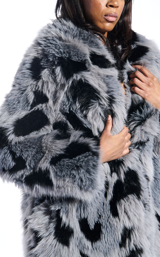 ADRIA-GREYMULTI FAUX FUR JACKET | AZALEA WANG