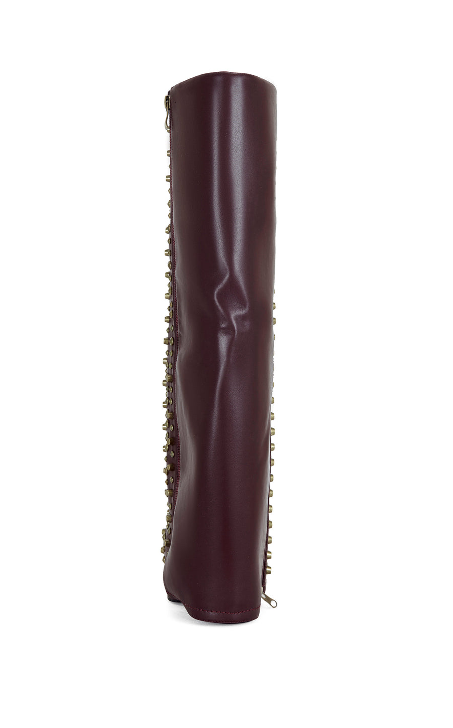 BOTA WESTERN AGUSTUE-BURDEOS CON TACHUELAS