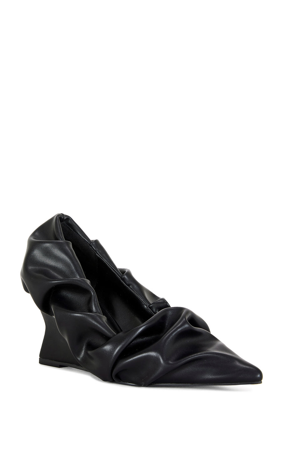 AICHA-BLACK WEDGE PUMP