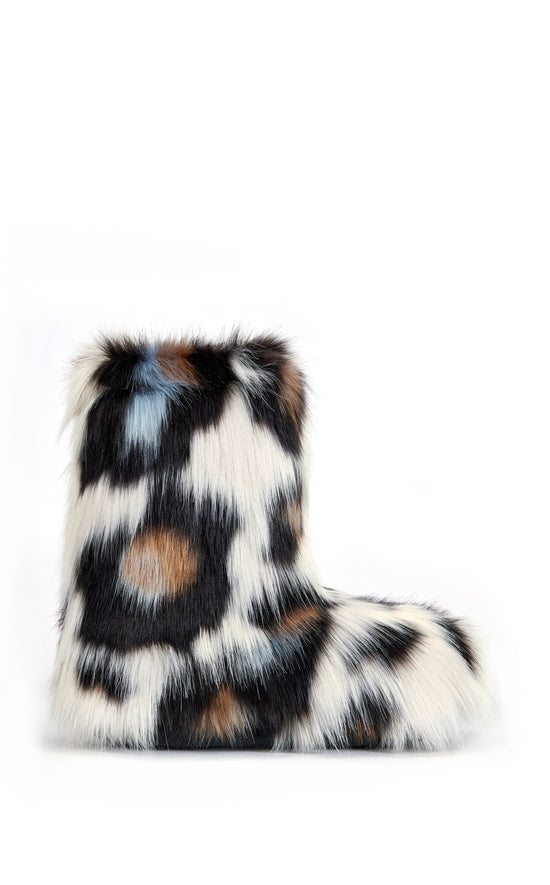 ALBERT-LEOPARD FAUX FUR BOOTIE