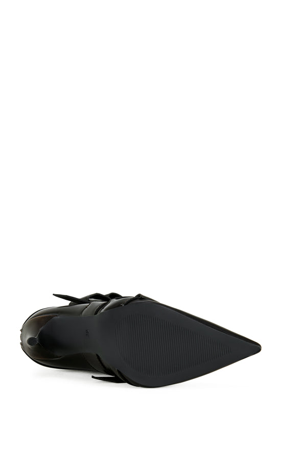 ALCETAS-CHOCOLATE STILETTO BOOTIE