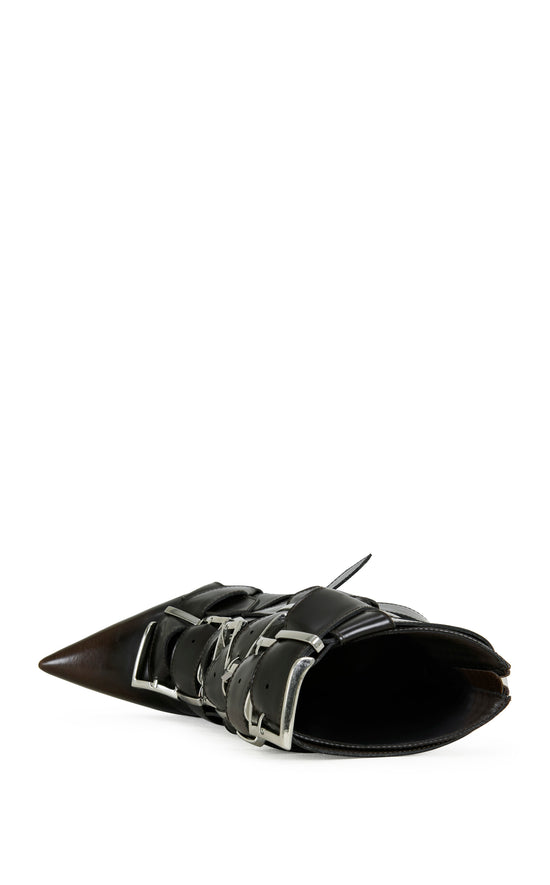 ALCETAS-CHOCOLATE STILETTO BOOTIE