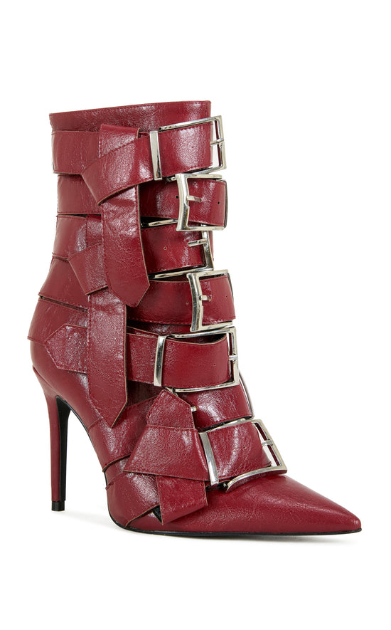 ALCETAS-RED STILETTO BOOTIE