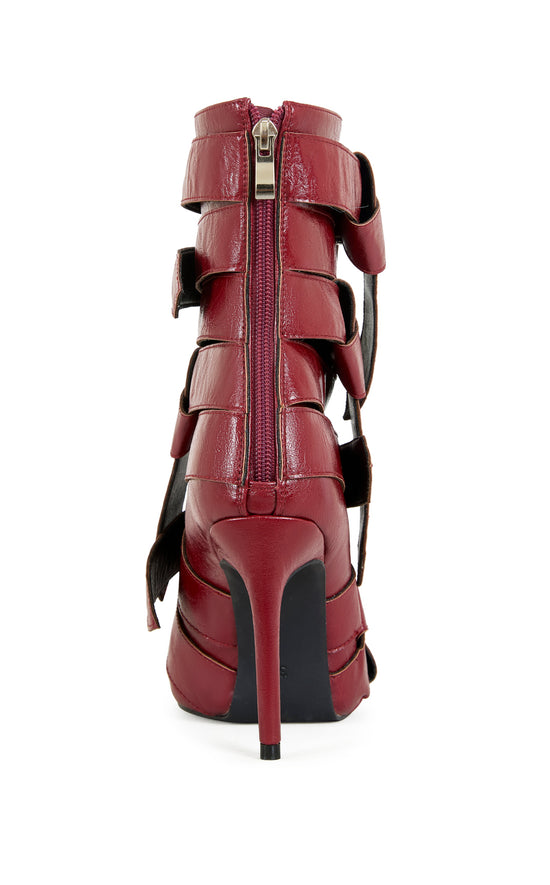 ALCETAS-RED STILETTO BOOTIE