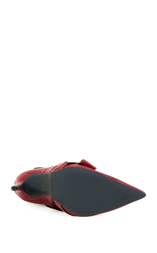 ALCETAS-RED STILETTO BOOTIE