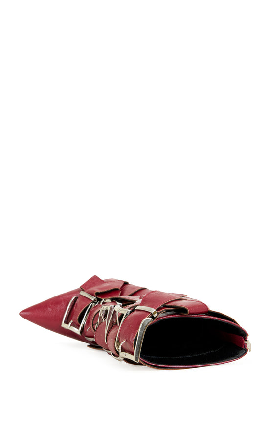 ALCETAS-RED STILETTO BOOTIE