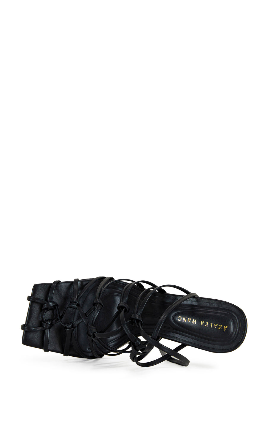 AMENRA-BLACK ROPE HEELED SANDAL
