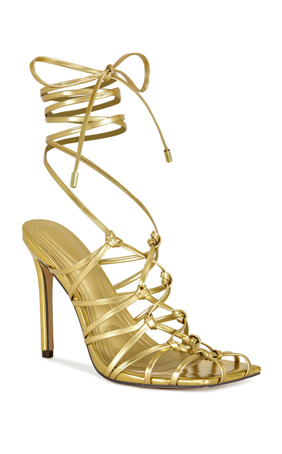 AMENRA-GOLD ROPE STILETTO SANDAL