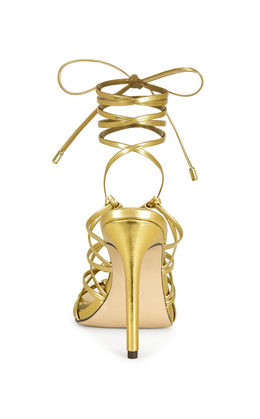 AMENRA-GOLD ROPE STILETTO SANDAL