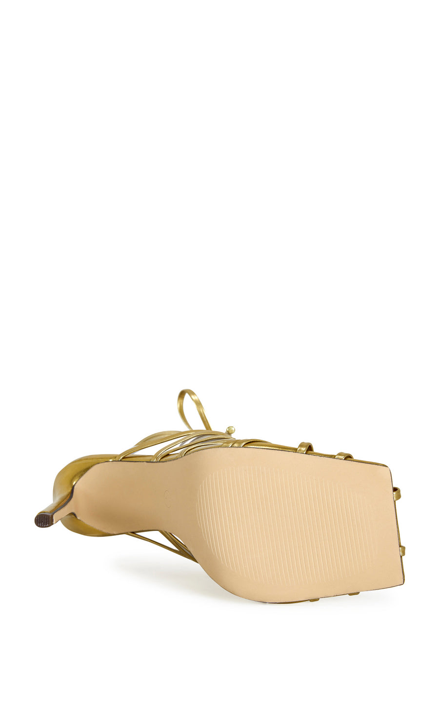 AMENRA-GOLD ROPE STILETTO SANDAL