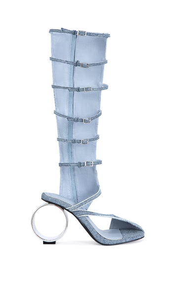 ANDREE-DENIM GLADIATOR SANDAL