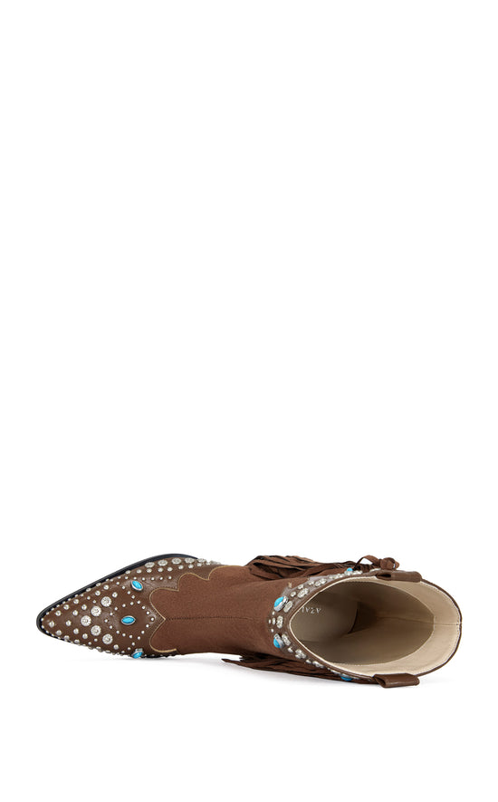 ANORAK-BROWN WESTERN BOOTIE