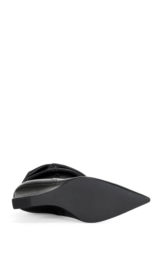 ASAF-BLACK WEDGE BOOTIE