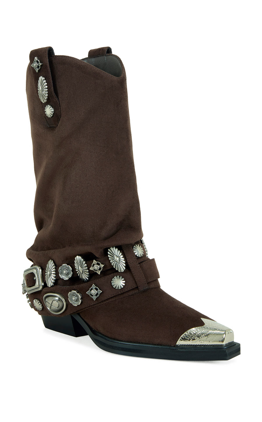 ASHRAF-CHOCOLATE WESTERN BOOTIE
