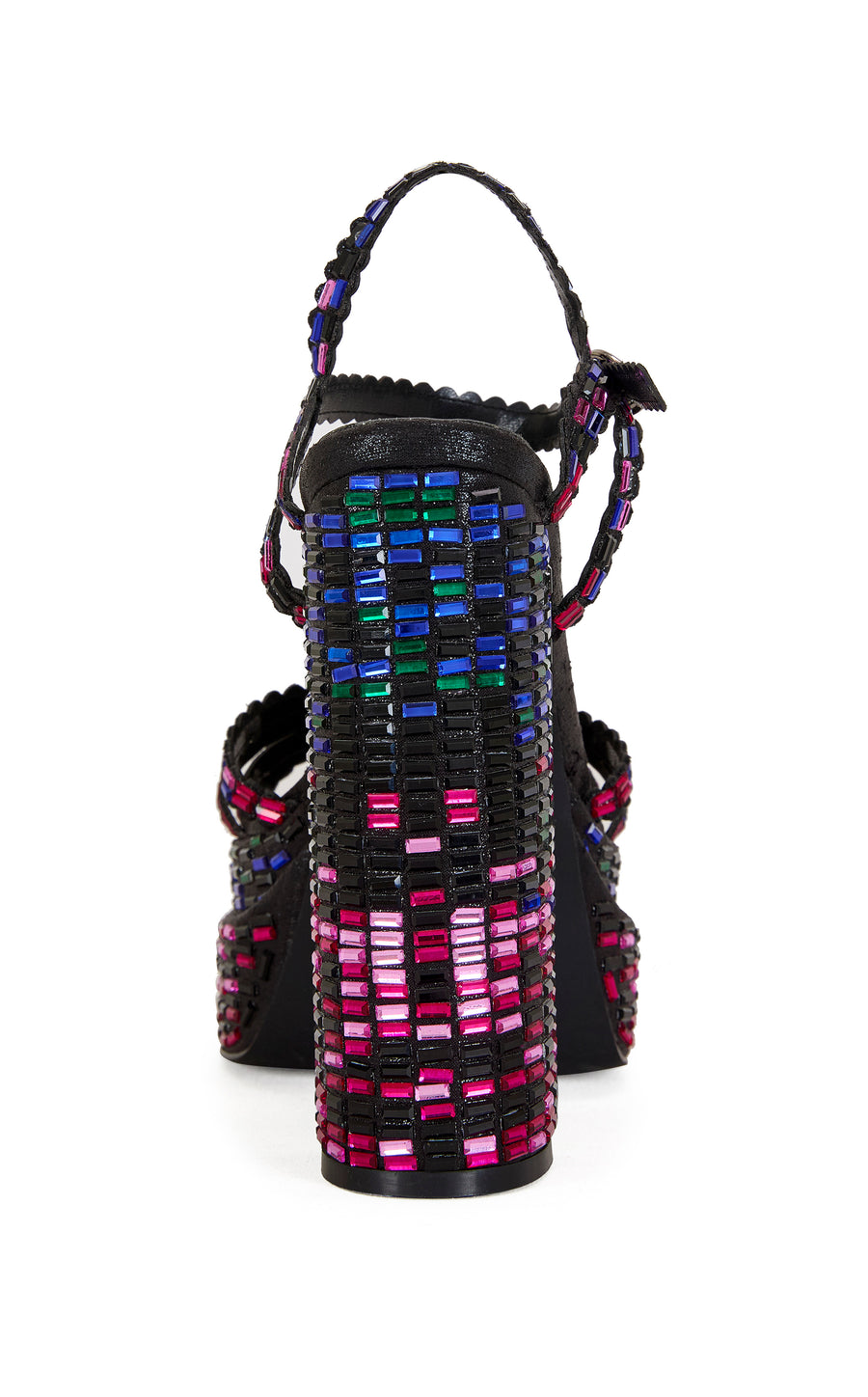 BIRCHSEQUIN-BLACK PLATFORM SANDAL