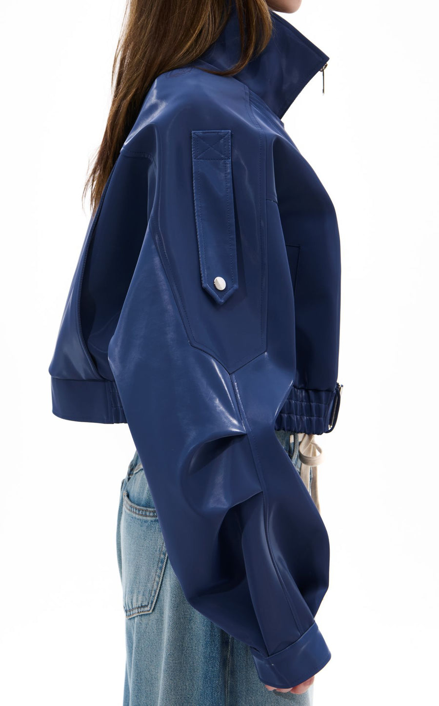 CHAQUETA MOTO BABZ-BLUE LIQUID LUXE