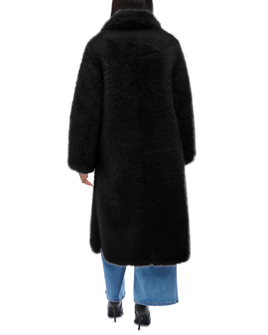 BCARDI-BLACK FAUX FUR JACKET | AZALEA WANG