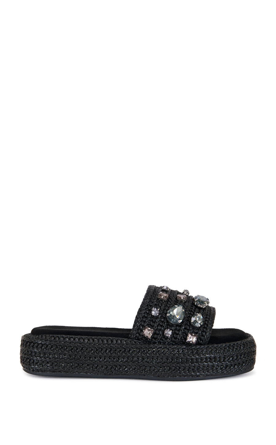 BASTE-BLACK FLATFORM SANDAL