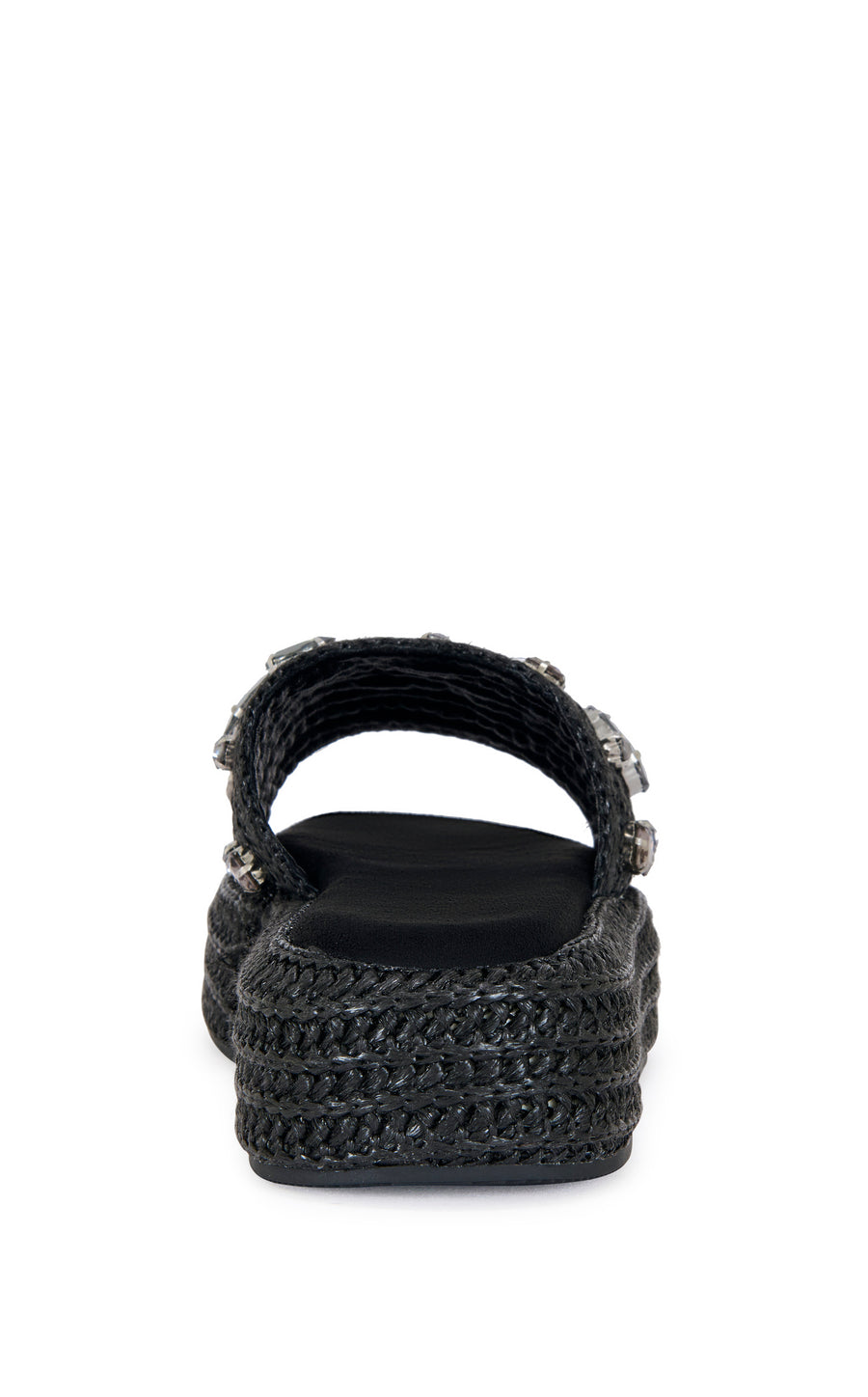 BASTE-BLACK FLATFORM SANDAL