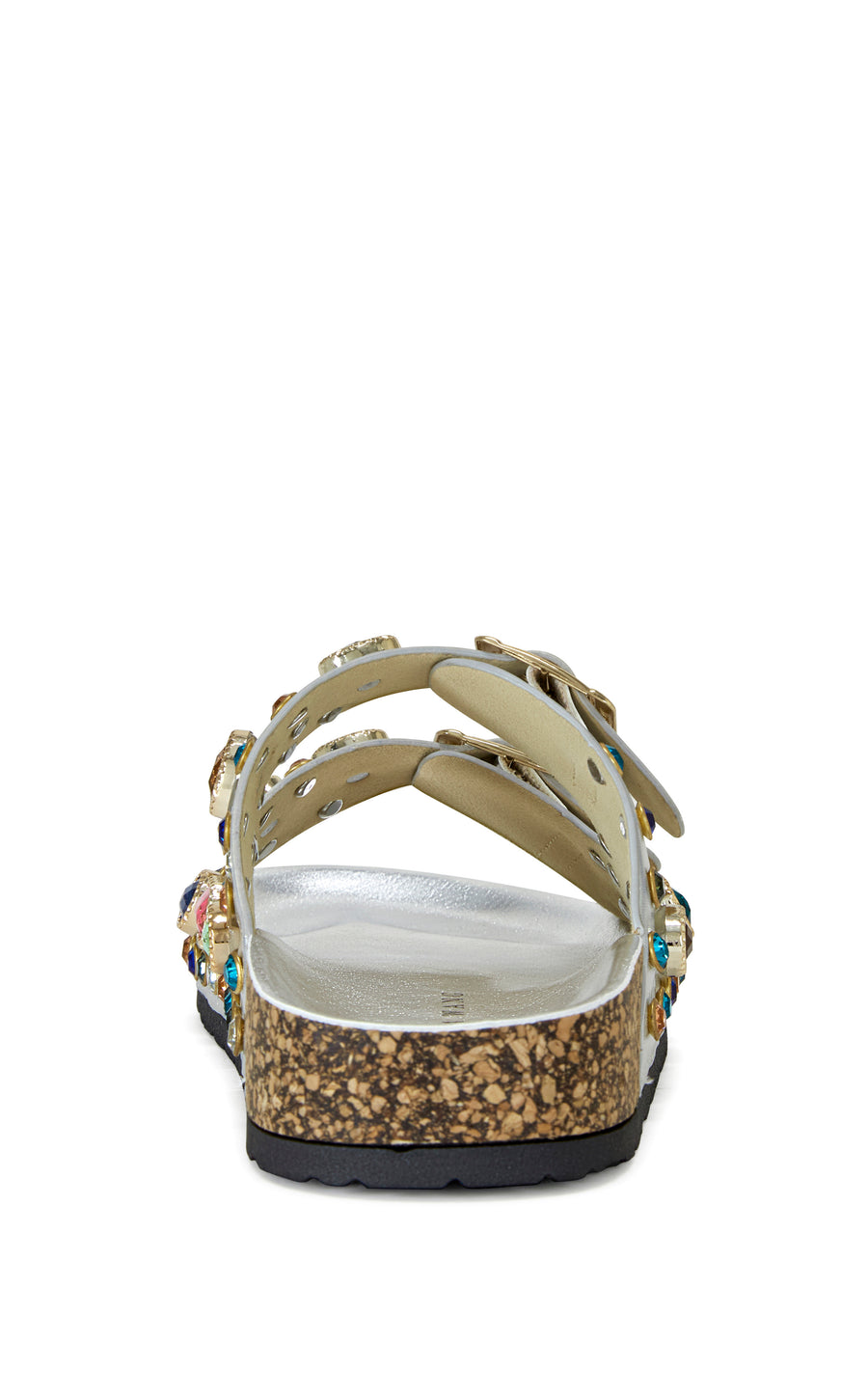 BAYLEAVES-SILVER FLAT SANDAL