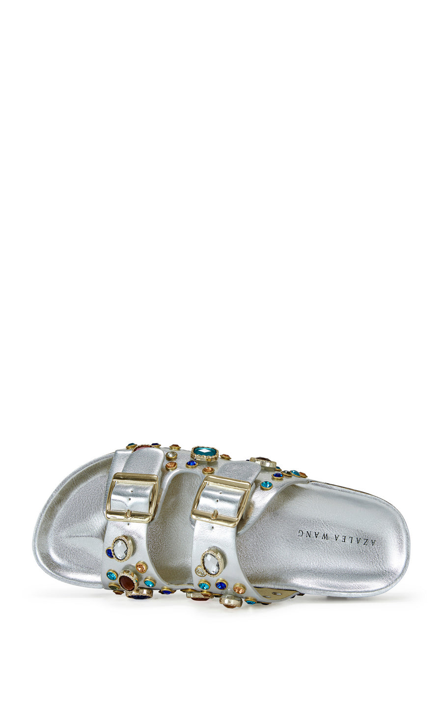 BAYLEAVES-SILVER FLAT SANDAL