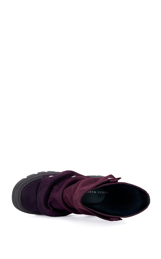 BHARTI-PURPLE FLAT BOOTIE