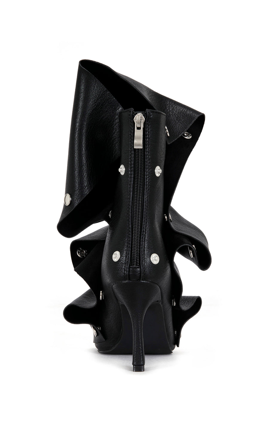 BIRDSONG-BLACK PEEP TOE STILETTO BOOTIE