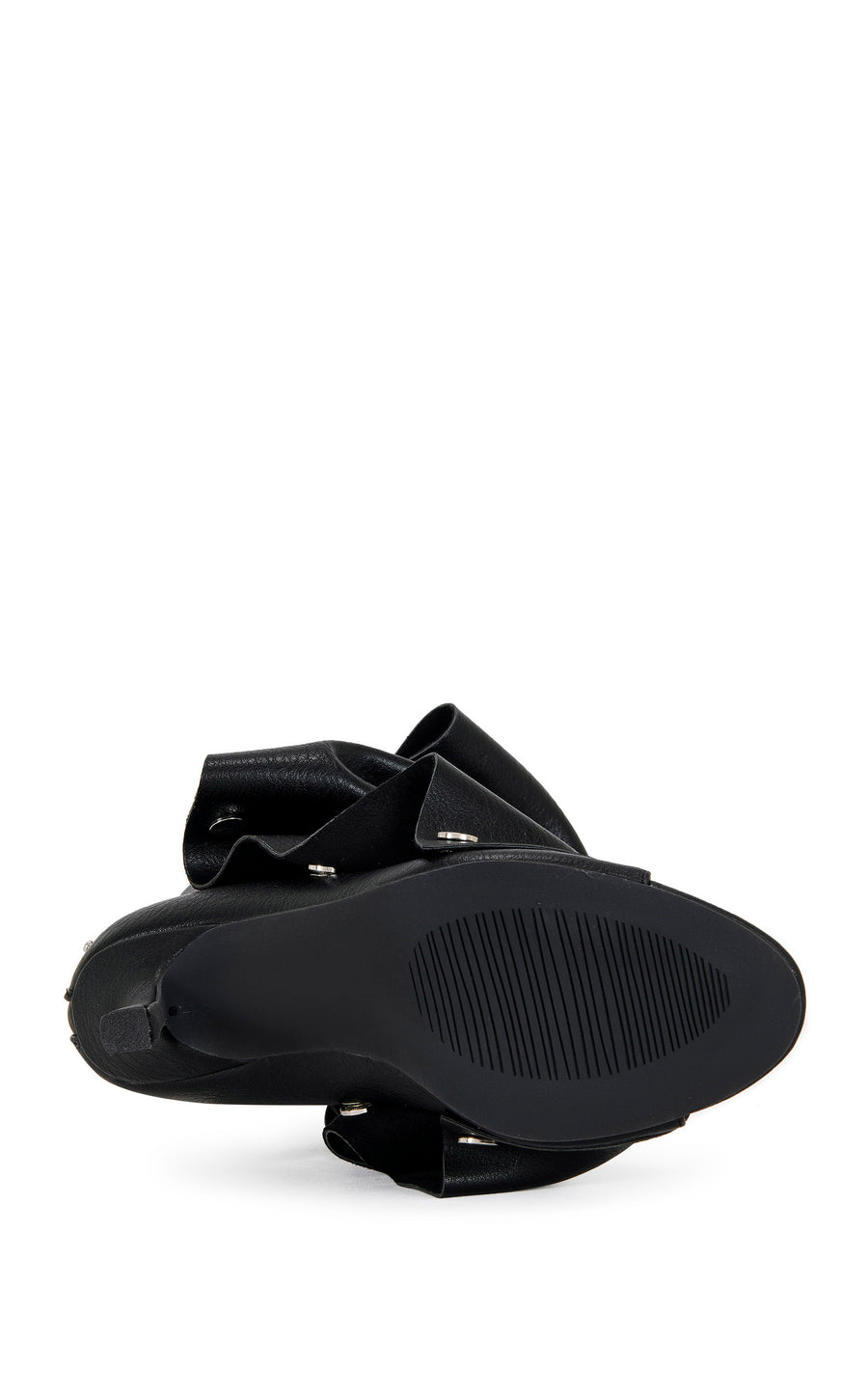 BIRDSONG-BLACK PEEP TOE STILETTO BOOTIE