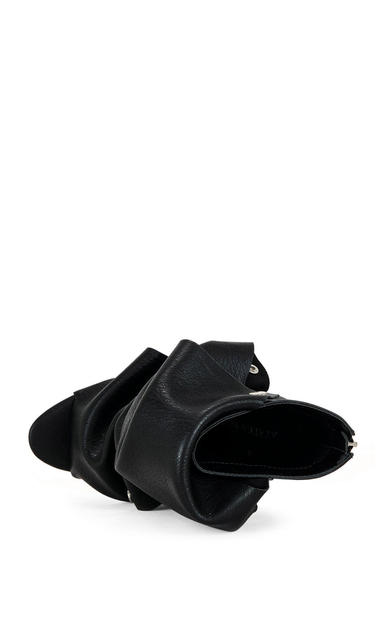 BIRDSONG-BLACK PEEP TOE STILETTO BOOTIE